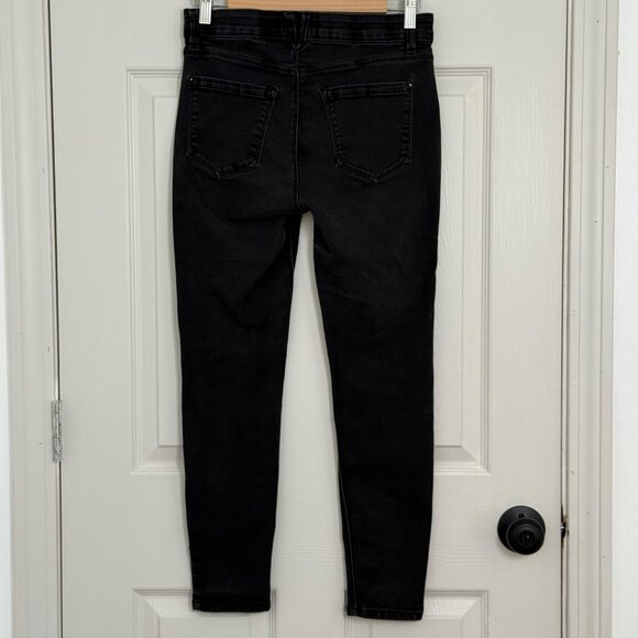 Curve Appeal Jeans Womens 8/28 Black Comfort Waistband Mid Rise Stretch Denim - Picture 3 of 14